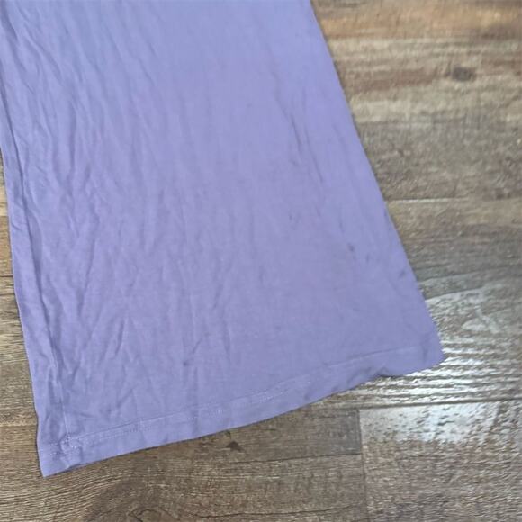 Wiwi Lavender Purple Wide-Leg Pull-on Pants Bamboo Comfort Size M Casual FLAWS - Picture 4 of 10